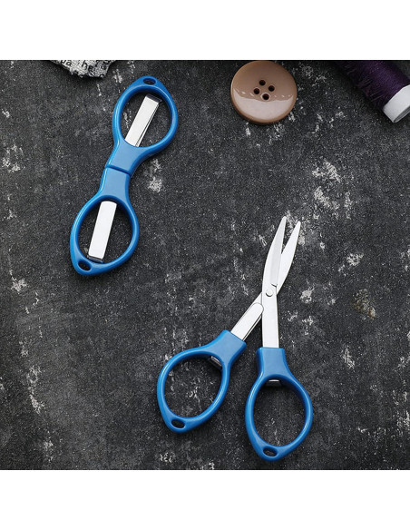 30 Tijeras Mini Plegables Criativo Live Naranjas 5.5cm