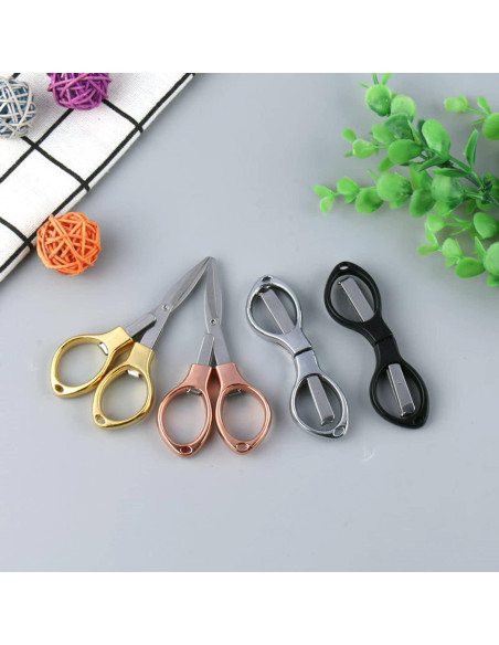 30 Tijeras Mini Plegables Criativo Live Naranjas 5.5cm