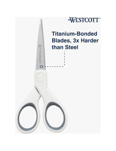 Tijeras de tela Westcott 5" con hojas de titanio - Manualidades 2