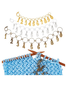 Cadenas Contadoras de Fila BENECREAT 3 Piezas Latón 3 Colores