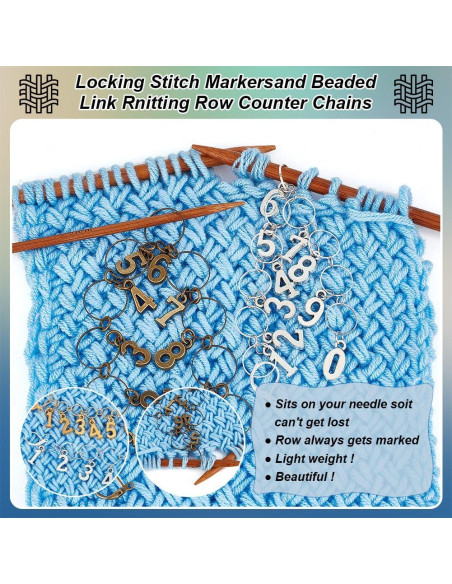 Cadenas Contadoras de Fila BENECREAT 3 Piezas Latón 3 Colores