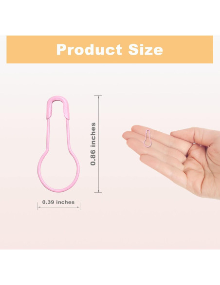 120 Alfileres de Seguridad de Colores Keepsweat 22mm Metal