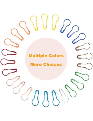 120 Alfileres de Seguridad de Colores Keepsweat 22mm Metal