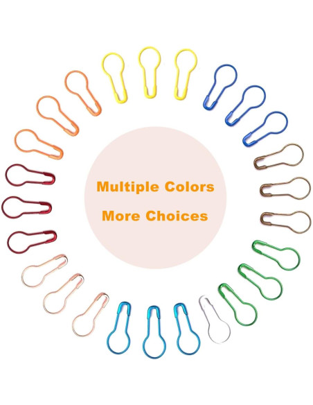 120 Alfileres de Seguridad de Colores Keepsweat 22mm Metal
