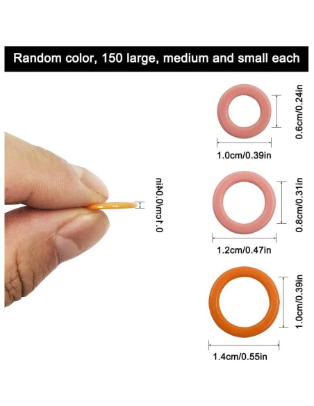 450 Anillos de Marcado Auxiliar findTop para Tejido - 3 Tamaños