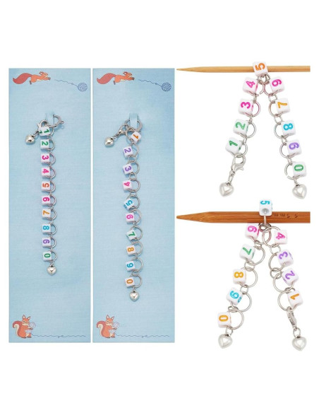 Cadenas de Contador de Filas NBEADS 2 Pcs para Tejer Cadenas de Contador de Filas NBEADS 2 Pcs para Tejer