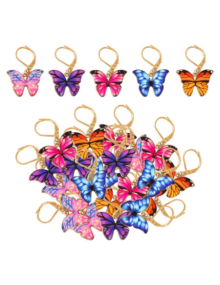 20 Marcadores de Puntos para Tejer Maxqzin - Aleación, 5 Colores