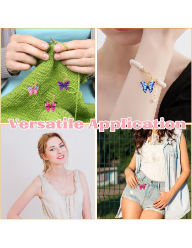 20 Marcadores de Puntos para Tejer Maxqzin - Aleación, 5 Colores