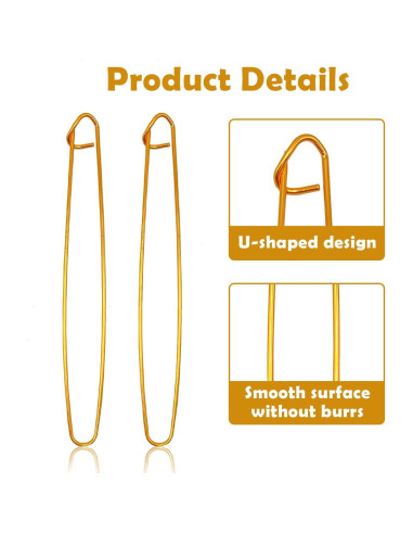 12 Sujetadores de Puntos de Tejido OWMOSYX - Aluminio Colorido