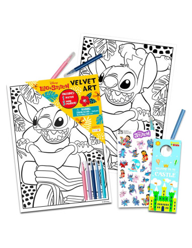 Póster de Colorear de Terciopelo Disney Lilo y Stitch