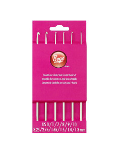 Juego de Ganchillos de Acero Boye 3396276STSM - 6 Piezas