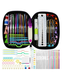 Juego de Ganchillos ELINKA 102 Piezas con Estuche Ergonómico