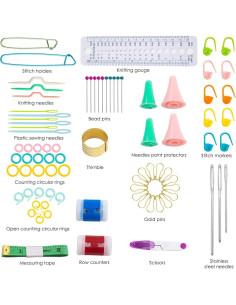 Juego de Ganchillos ELINKA 102 Piezas con Estuche Ergonómico 2