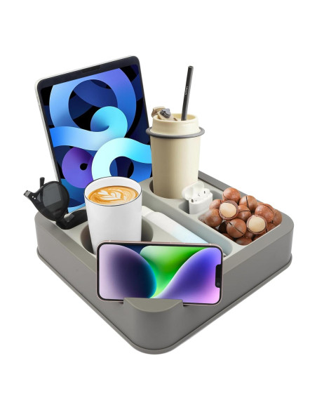 Soporte y bandeja organizadora Heavyrain - Silicona gris