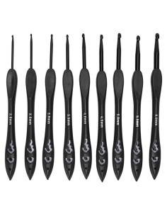 Juego de Ganchillos Estink 9 Piezas Aluminio 2.0-6.0mm Ergonómico