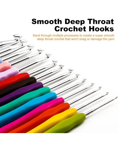 Juego de Ganchos de Crochet KOKNIT 12 Piezas Ergonómico