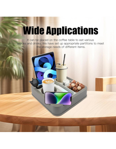 Soporte y bandeja organizadora Heavyrain - Silicona gris