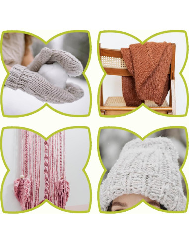 Juego de Ganchillos Ergonómicos Zlulary con Accesorios Verde