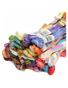 Juego de 40 Madejas de Hilo de Algodón Egipcio AMOHilos
