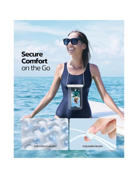 Funda Impermeable Nulaxy 2 Pack para Teléfono hasta 19 cm