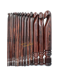 Juego de Ganchillos Ergonomicos Elegance - 15 Piezas 3.5 a 25mm