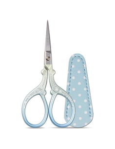 Tijeras de Bordado Hisuper 9.14 cm con Funda de Cuero