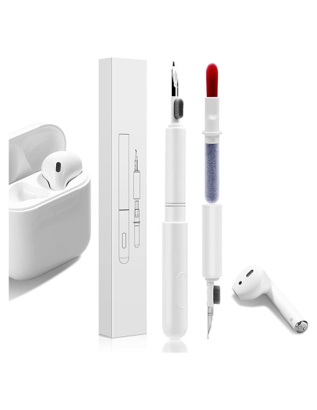 Bolígrafo Limpiador Multifuncional AOMIG QJB 4 en 1 Blanco