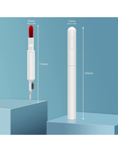 Bolígrafo Limpiador Multifuncional AOMIG QJB 4 en 1 Blanco