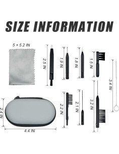 Kit de Limpieza de Audífonos 10 Piezas IAXSEE - Cepillos y Accesorios 2