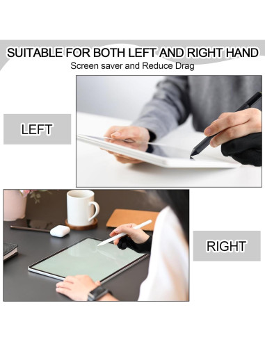 Guantes de Dibujo Digital 12 Pcs Silipull Spandex Negro