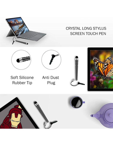 Bolígrafo Stylus de Aluminio Negro Selna para iPhone 16/Plus/Pro