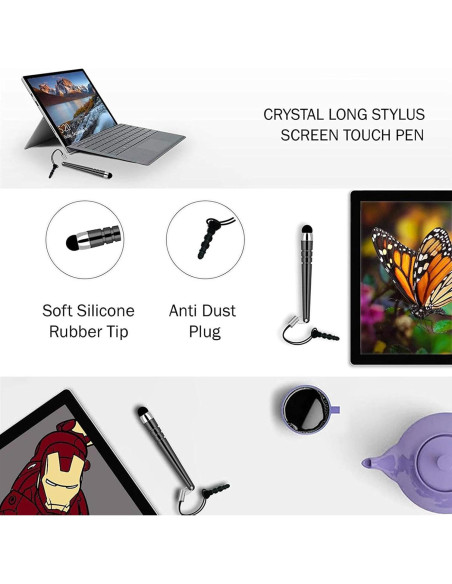 Bolígrafo Stylus de Aluminio Negro Selna para iPhone 16/Plus/Pro