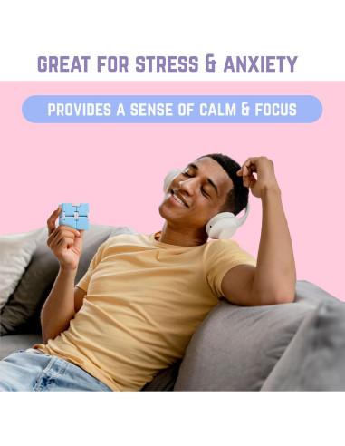 Cubo Infinito BUNMO Antiestrés Paquete de 2 - Juguetes