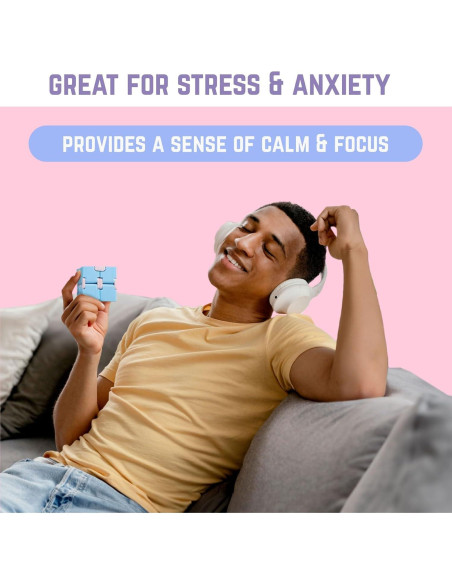 Cubo Infinito BUNMO Antiestrés Paquete de 2 - Juguetes