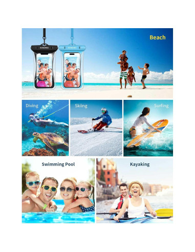 Funda Impermeable Flotante KOSENEC para iPhone y Samsung 7"
