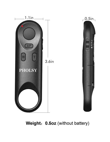 Control Remoto Inalámbrico PHOLSY BR-E1 para Cámaras Canon