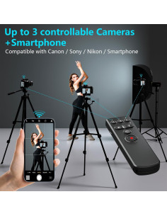 Control Remoto Inalámbrico AODELAN para Cámaras Canon Sony Nikon 2