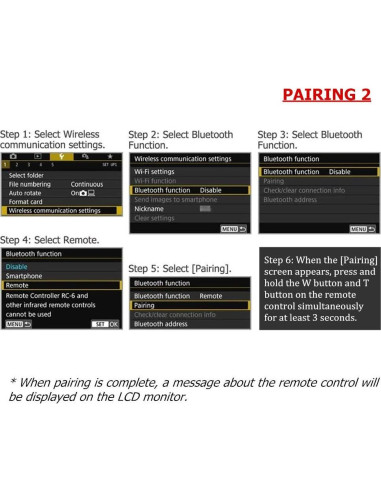 Control Remoto Inalámbrico PHOLSY BR-E1 para Cámaras Canon