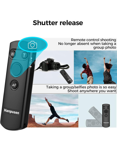 Control Remoto Inalámbrico Bluetooth Hanpusen para Canon