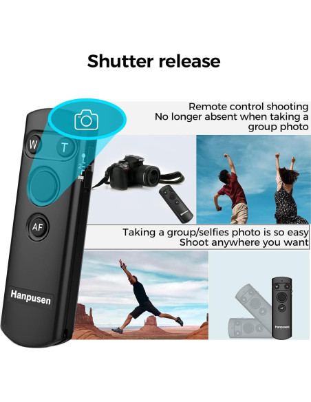 Control Remoto Inalámbrico Bluetooth Hanpusen para Canon