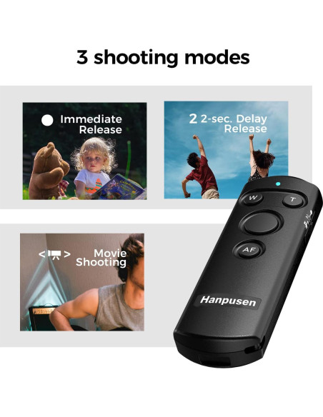 Control Remoto Inalámbrico Bluetooth Hanpusen para Canon