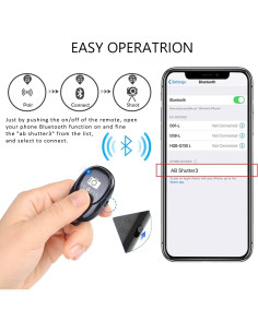 Control Remoto Inalámbrico para Cámara de Teléfono EszkozTA - 2 Paquete 2