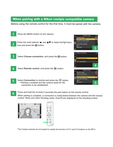 Control Remoto Inalámbrico Hanpusen para Cámara Nikon Z