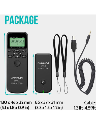 Control Remoto Inalámbrico AODELAN WTR-2 para Cámara Sony