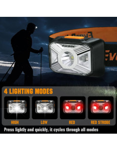 Linterna Frontal Recargable EverBrite LED 250 Lúmenes 2 Pzs 2