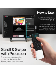 Control Remoto Bluetooth TNP con Trackpad para iPad y Mac 2