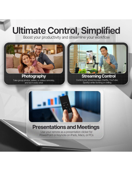 Control Remoto Bluetooth TNP con Trackpad para iPad y Mac