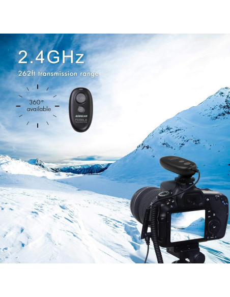 Control Remoto Inalámbrico AODELAN para Nikon D850, D810, D500