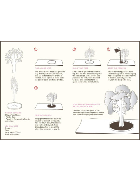 Kit de Crecimiento de Cristales Árbol de Cereza Copernicus Kit de Crecimiento de Cristales Árbol de Cereza Copernicus