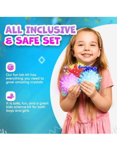 Kit de Crecimiento de Cristales Evviva Sciences - Set Educativo STEM